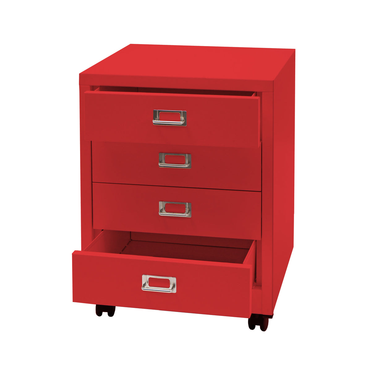 Table d'appoint métal rouge 40x40x49cm Meseta | Maisons du Monde