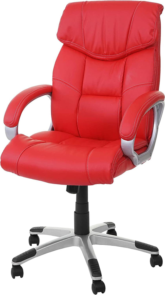Decoshop26 - Chaise de bureau sans roulettes pivotante style