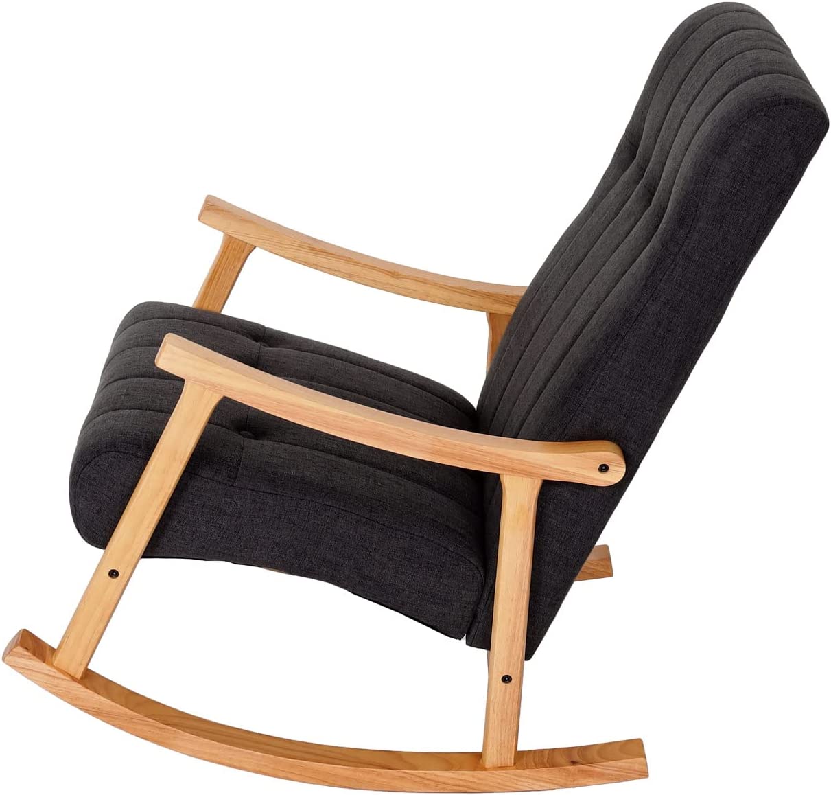 Chaise à Bascule Avec Accoudoirs - Capitonnée, Plusieurs Coloris, Pour Intérieur/extérieur