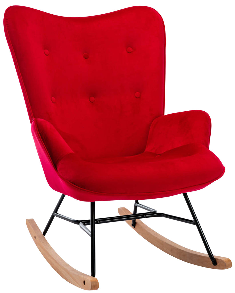 Chaise de coiffeuse salon bureau rembourré confortable et moderne capitonné  velours noir FAL10525