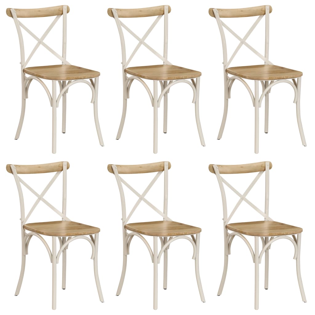 Decoshop26 - Lot de 6 chaises de salle à manger cuisine design intemporel  bois courbé et synthétique noir CDS022663 - Chaises - Rue du Commerce